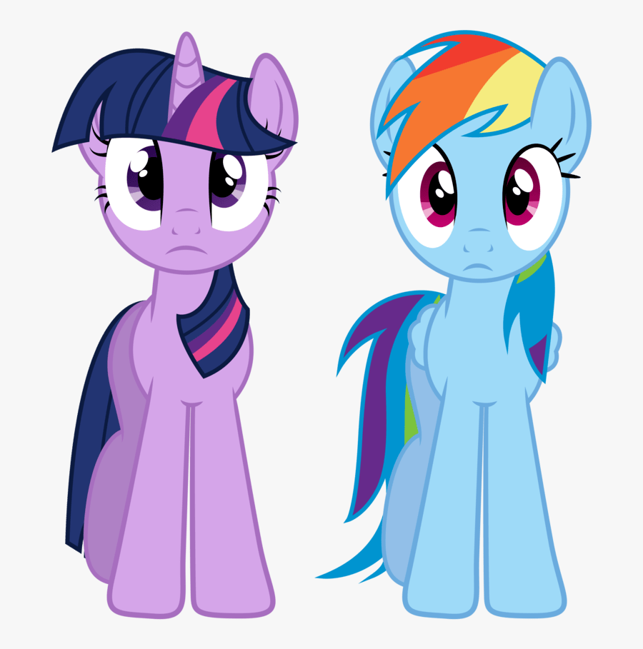 Twilight And Rainbow Dash By Paulie15 - My Little Pony Twilight Sparkle Face, Transparent Clipart