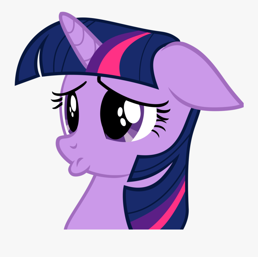 My Little Pony Sad Face - Twilight Sparkle Sad Face, Transparent Clipart