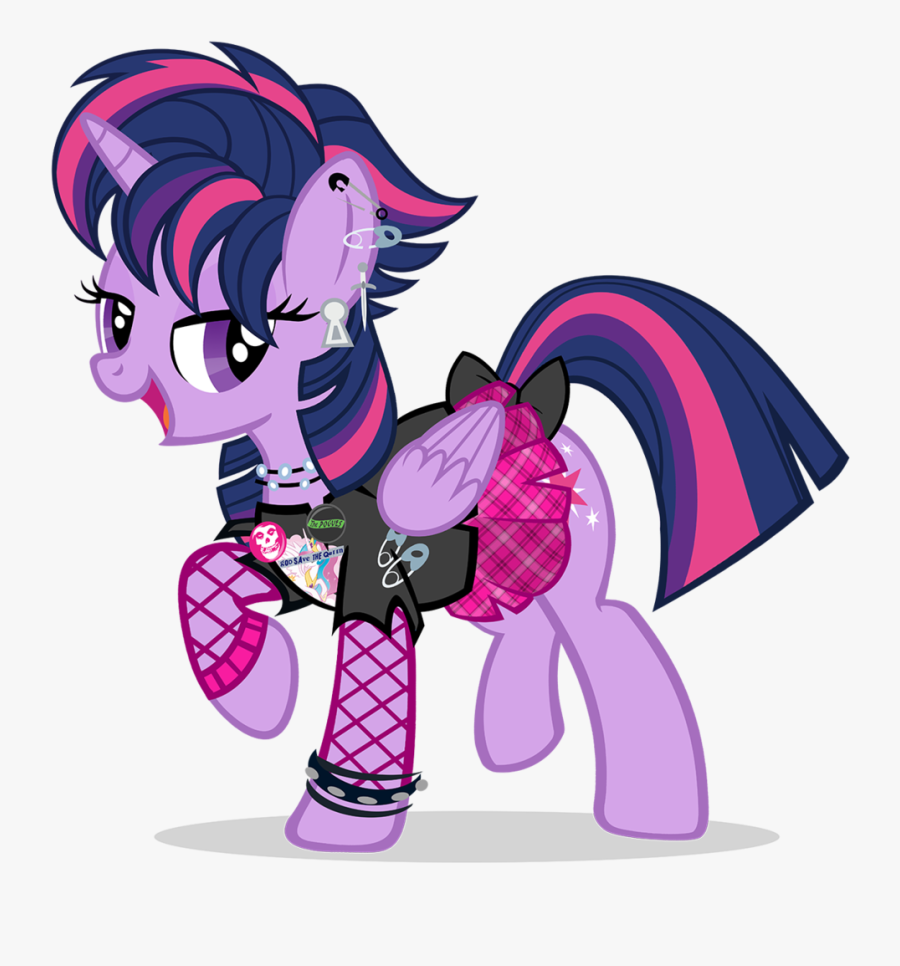 Goo Save Theqi Twilight Sparkle My Little Pony - Punk My Little Pony, Transparent Clipart