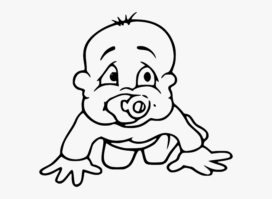 Transparent Baby Pacifier Clipart Black And White - Born With Silver Spoon, Transparent Clipart