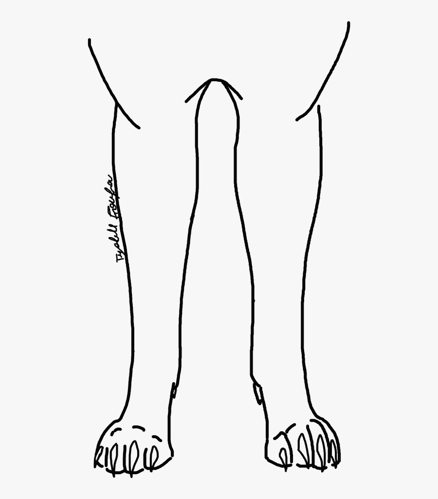 Canine Free By Tyshellfroufrou - Line Art, Transparent Clipart