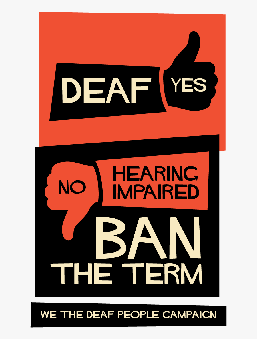 Hearing Impaired Organizations - Posters For Hearing Impaired, Transparent Clipart