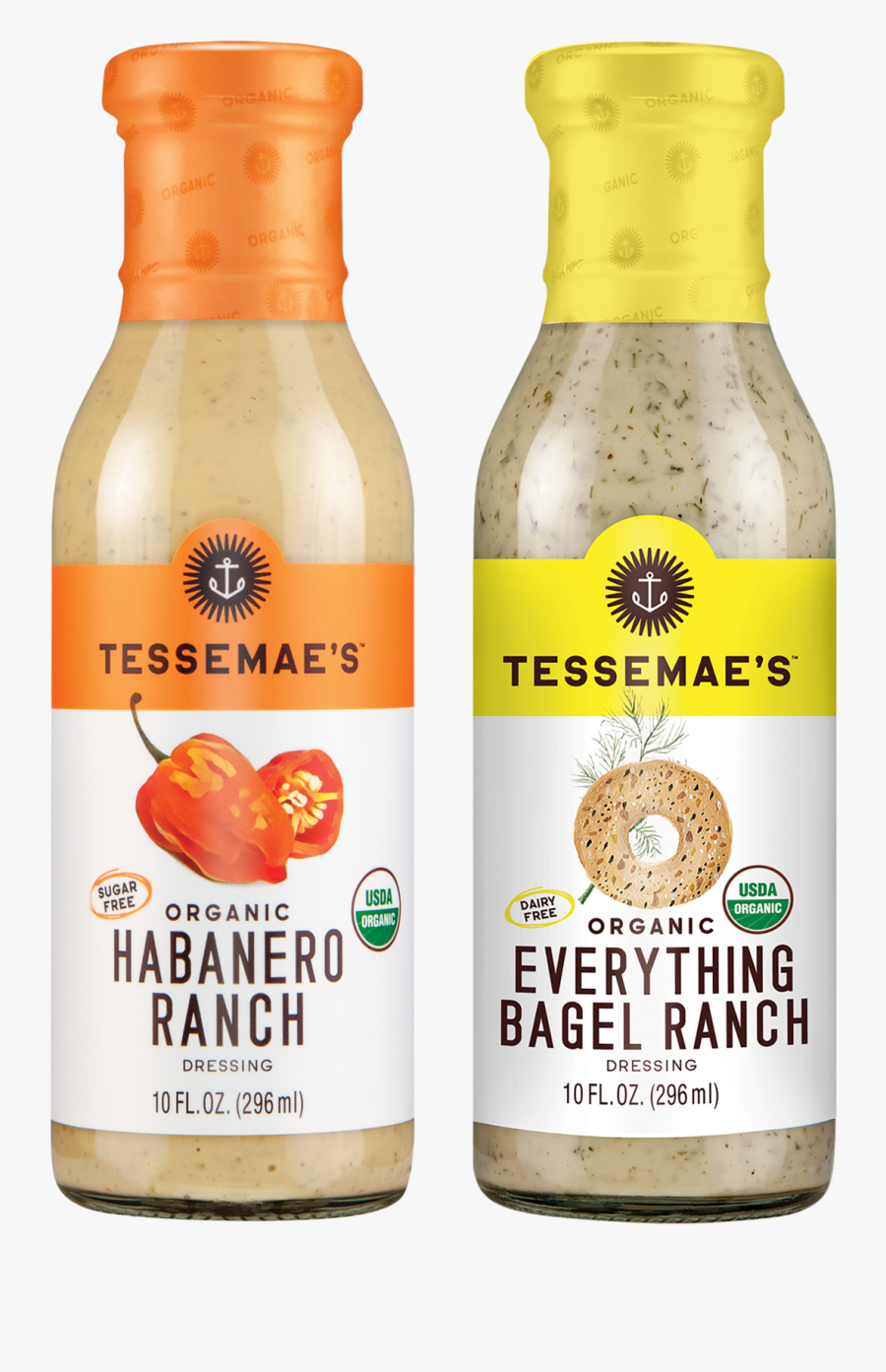 Tessemae Dressing - Tessemae's Habanero Ranch Dressing, Transparent Clipart