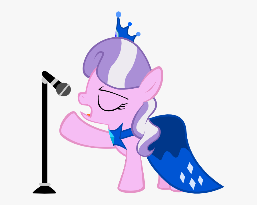 Singer Clipart Solo Singer - Mlp Diamond Tiara Singing, Transparent Clipart