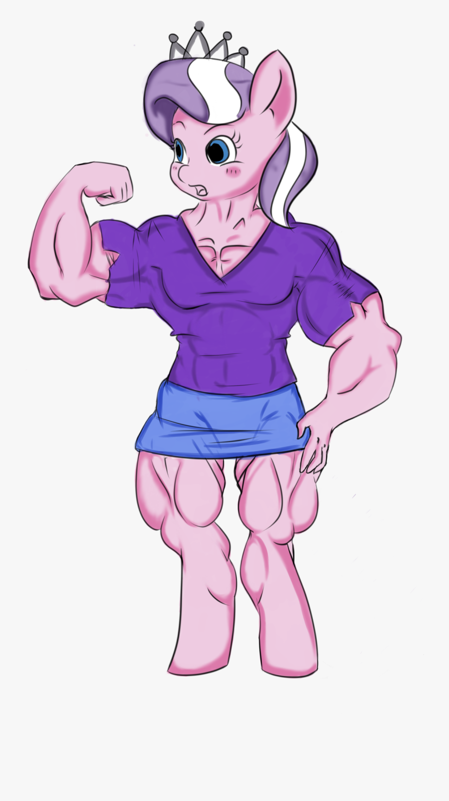 My Muscle Pony Collab - Cartoon, Transparent Clipart
