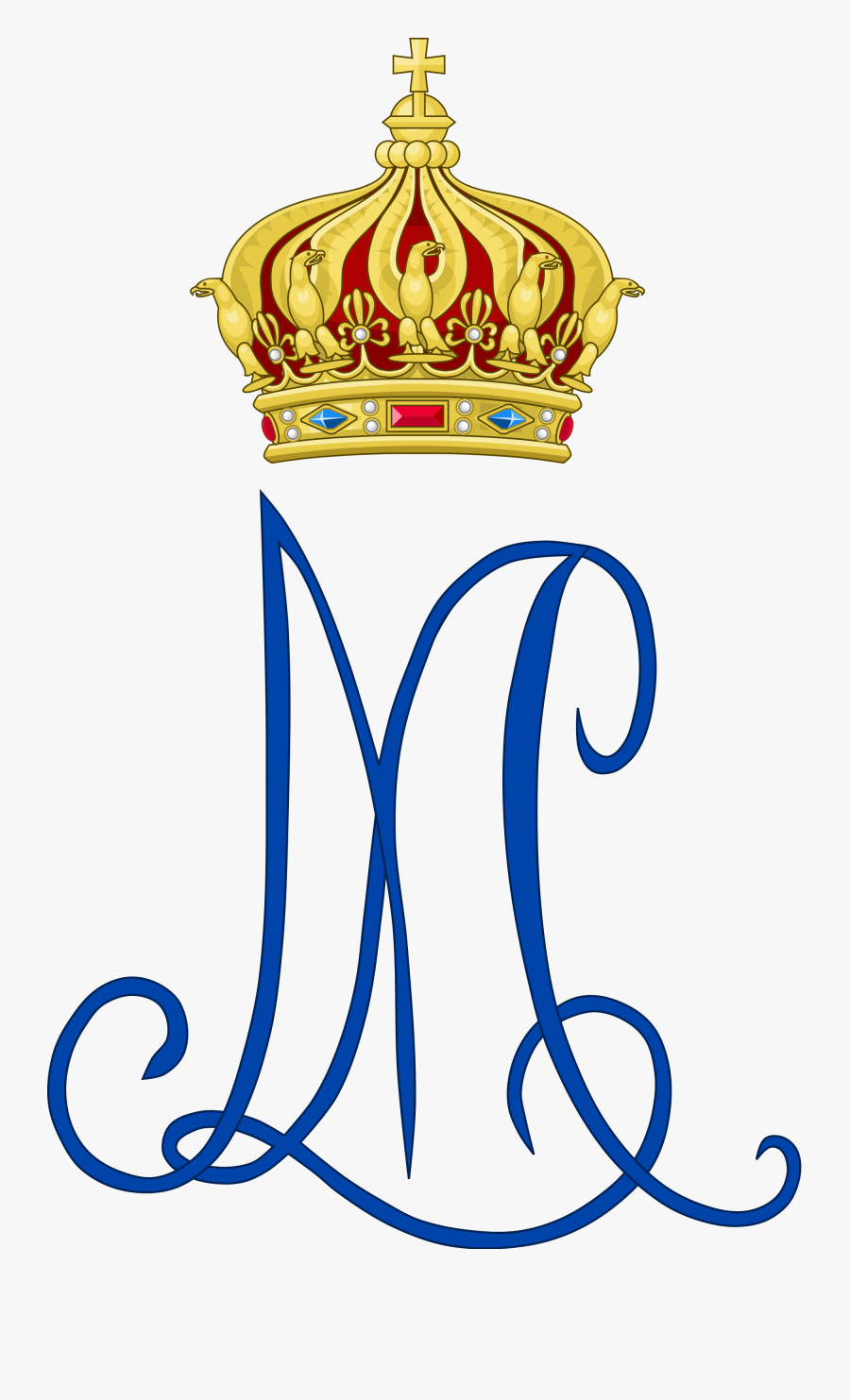 Monogramme De Marie Louise Clipart , Png Download - Crown Of Napoleon Iii, Transparent Clipart