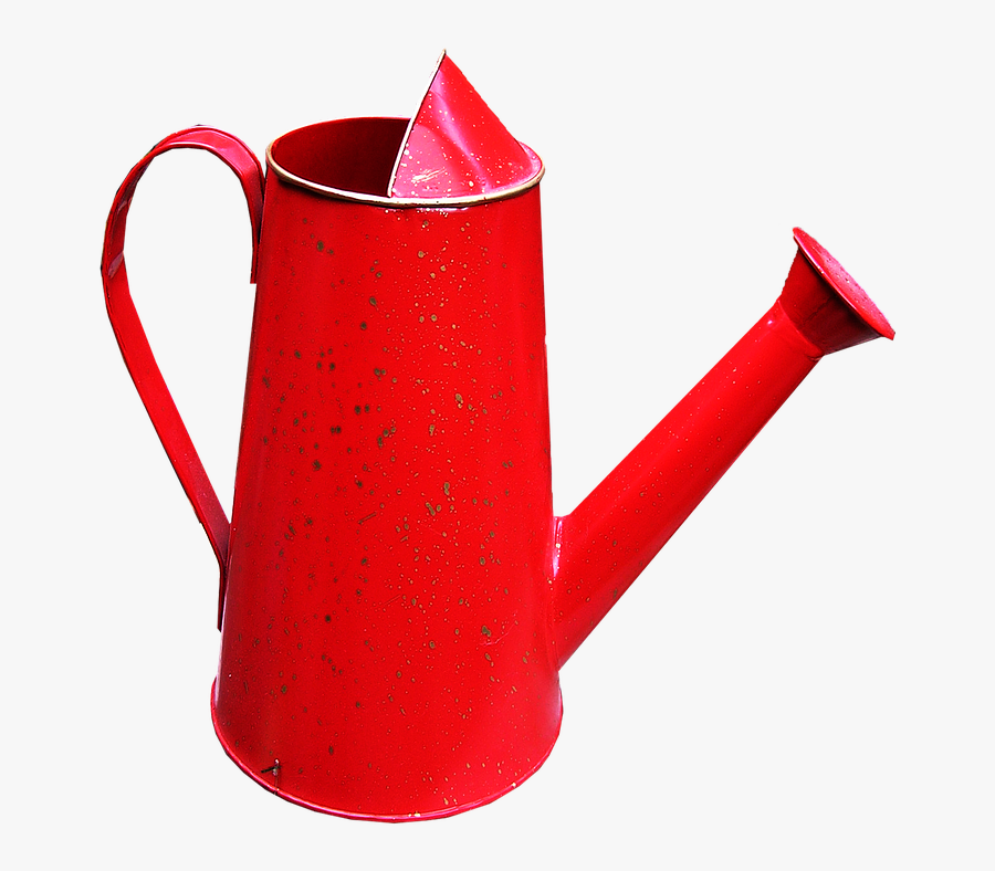 Watering Can, Red, Garden - Teapot, Transparent Clipart