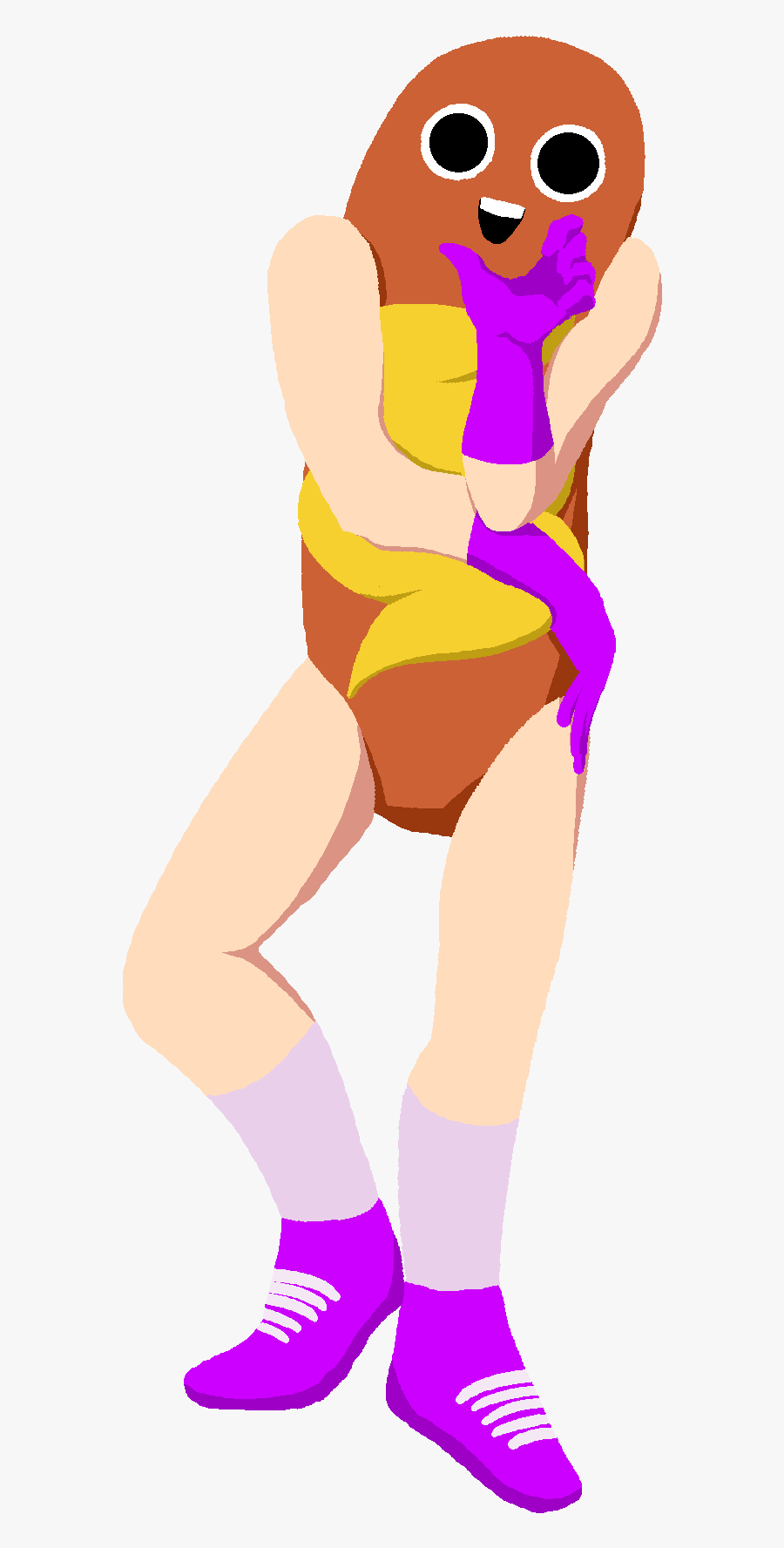 Pillar Man Pose - Hawt Dawg Man Gif, Transparent Clipart