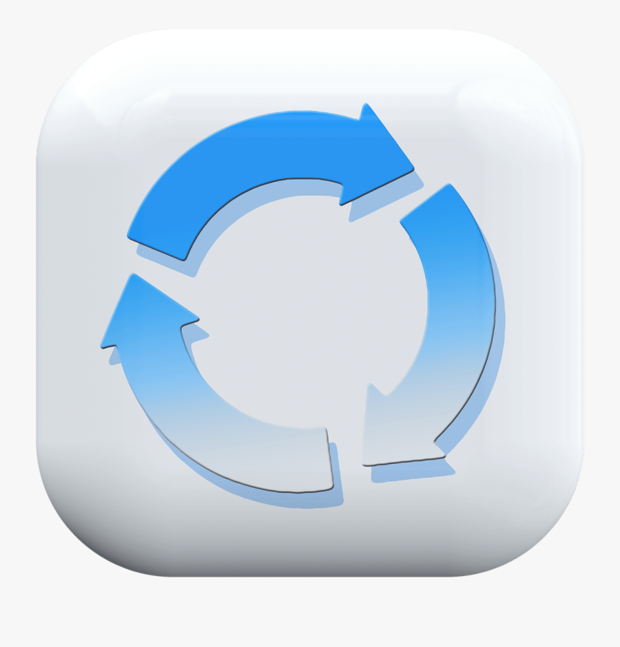Recycling Symbol, Transparent Clipart