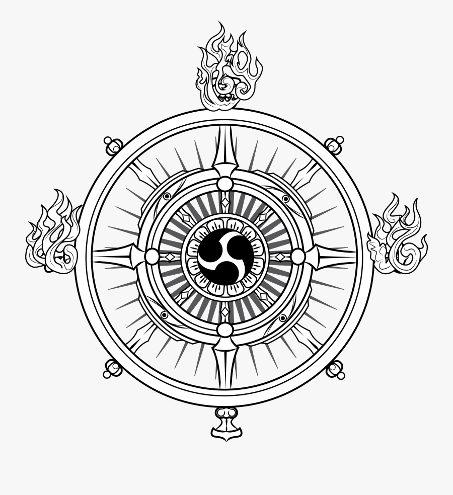 Tibetan Wheel, Transparent Clipart