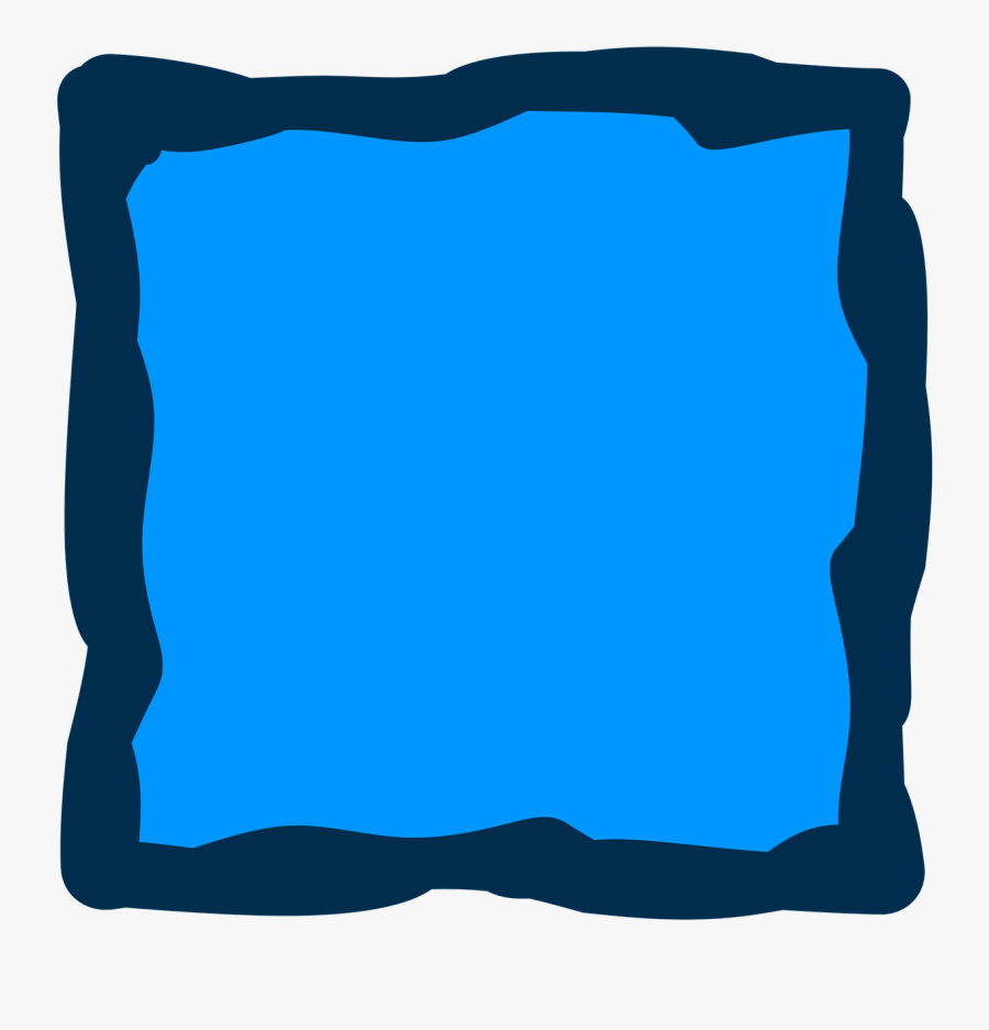 Blue, Frame, Background, Album, Border, Design - Chicken Spirit Animal, Transparent Clipart