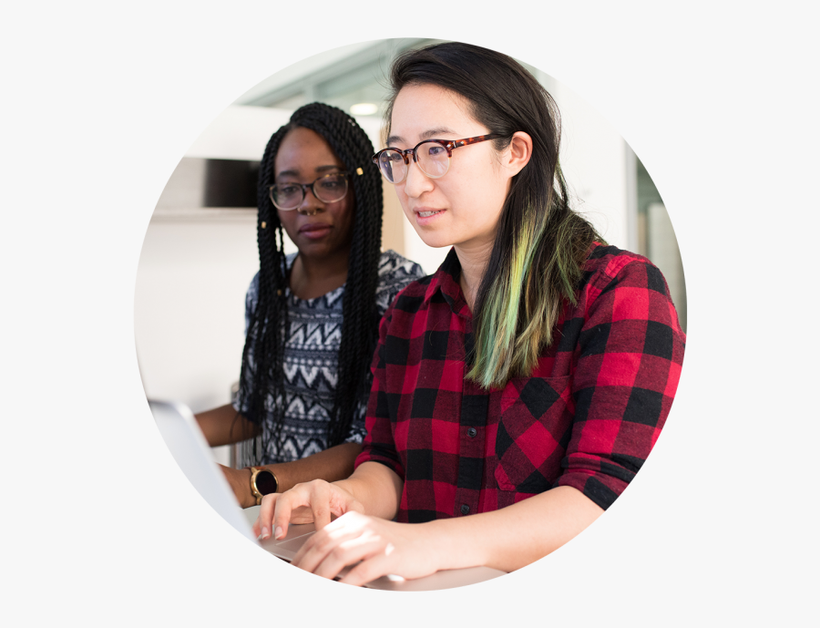 Women Pair Programming, Transparent Clipart