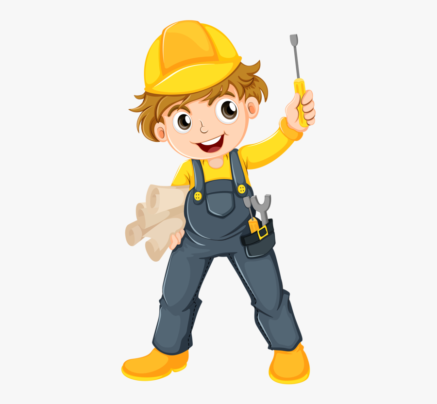 Image Du Blog Zezete - Construction Worker Clipart, Transparent Clipart