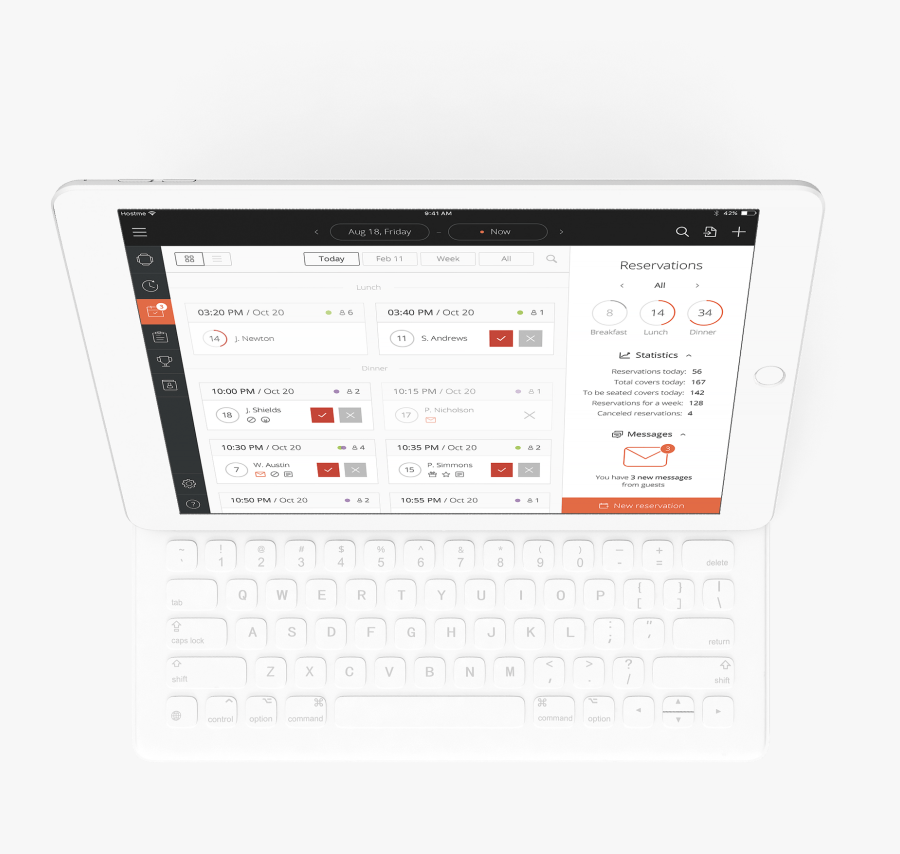 Reservation Management On A Laptop - App Reservation Tablet, Transparent Clipart