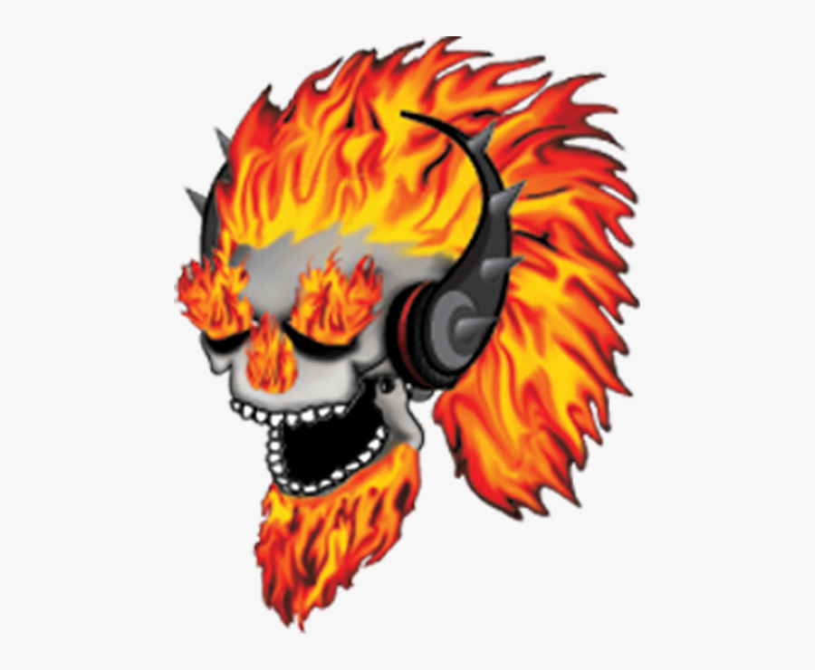 Flame Skull Transparent Gif, Transparent Clipart