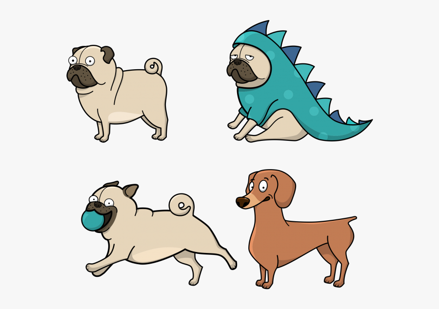 Medium Size Of Puppy Drawing Blood Biting Cartoon Styles - Drawing Pug Cartoon, Transparent Clipart