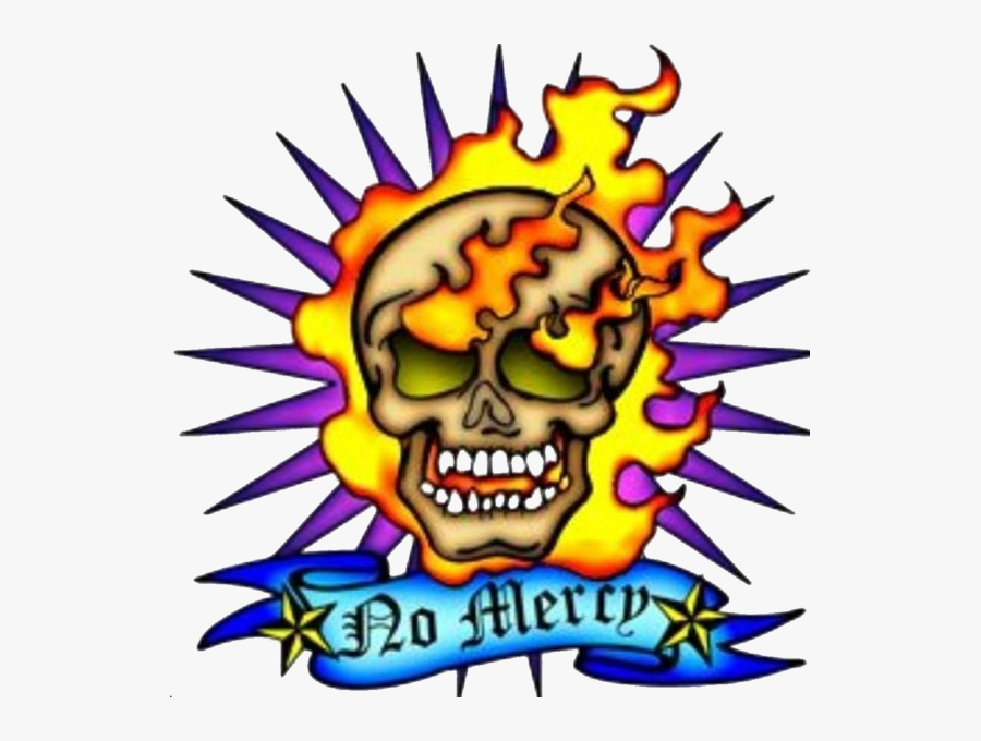 Flaming Skull, Transparent Clipart