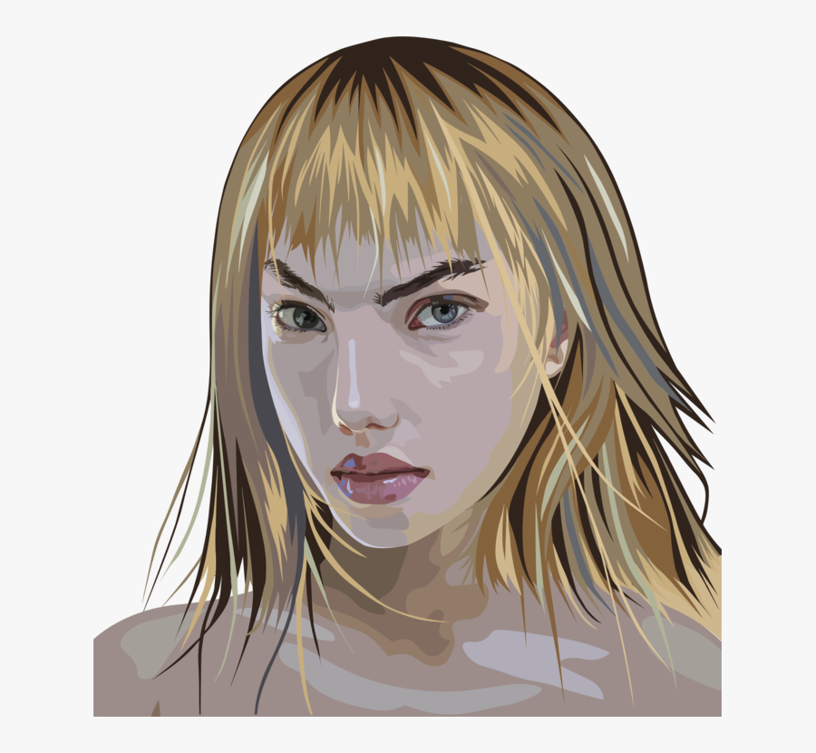 Emotion,hairstyle,art - Girl, Transparent Clipart