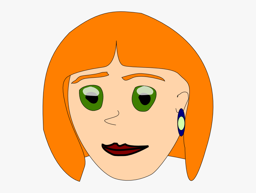 Woman With Orange Hair Clipart, Transparent Clipart