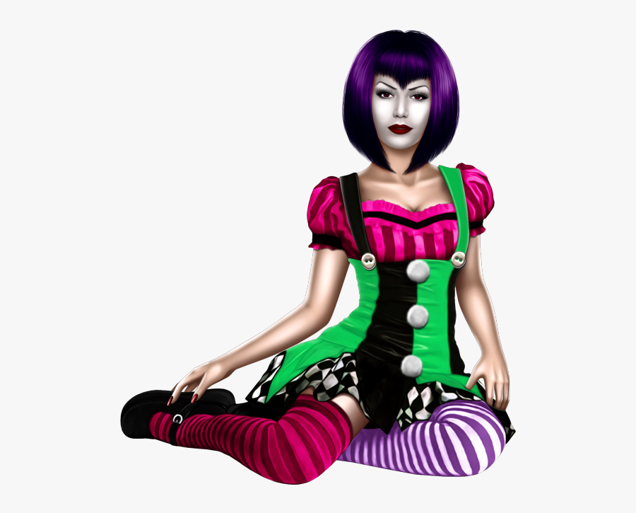Clown Girl By Julia Fox - Clown Girl Clipart, Transparent Clipart