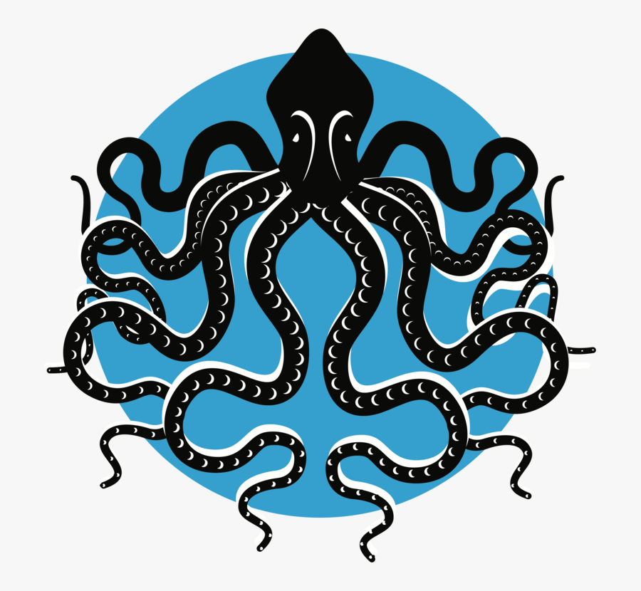 Octopus Computer Icons Some More Animal Public Domain - Logo Gurita Biru Keren, Transparent Clipart