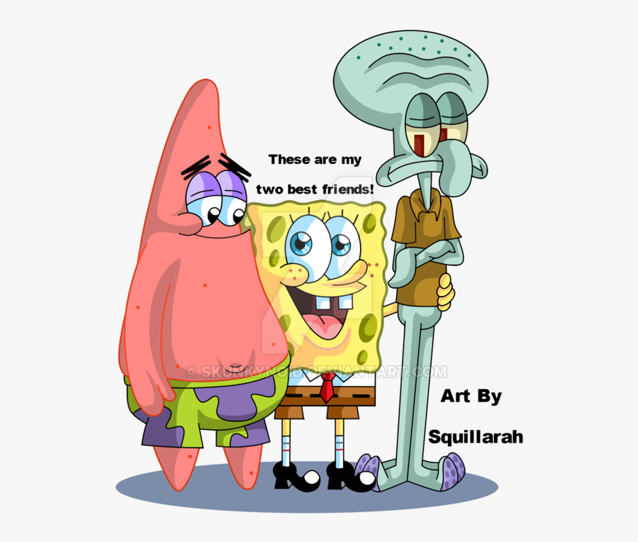 Best Friends Clipart Two Friend - Spongebob And His Friend, Transparent Clipart
