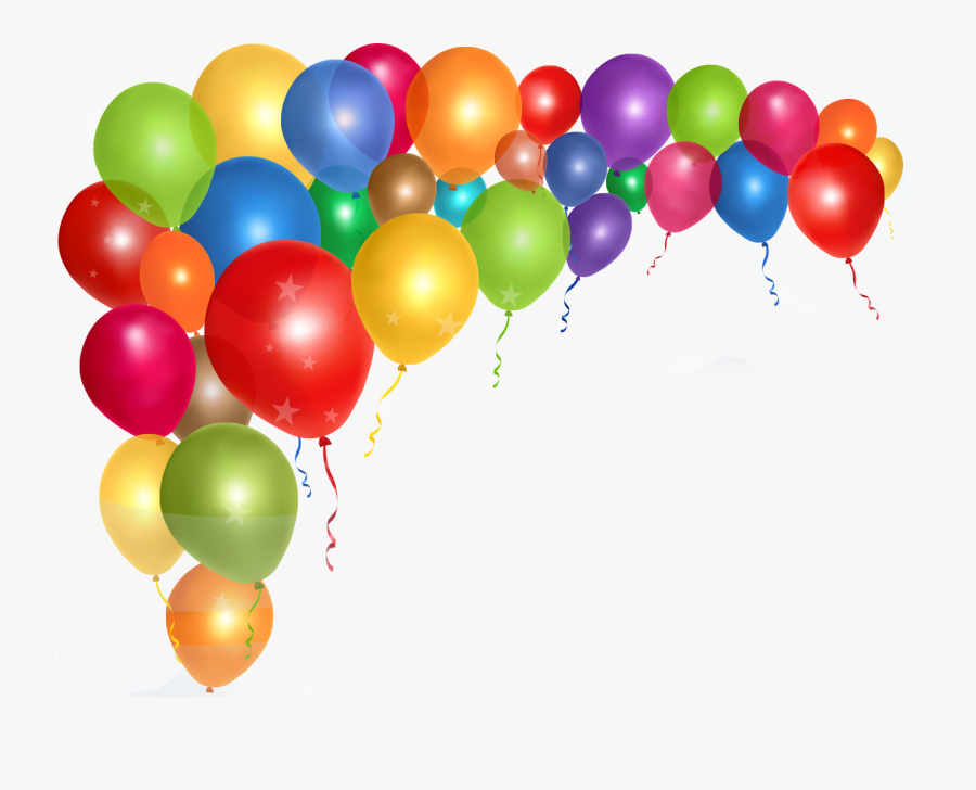 Balloon Birthday Borders And Frames Party Clip Art - Birthday Balloons Vector, Transparent Clipart