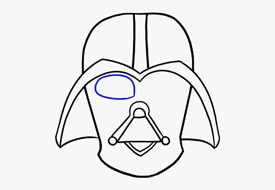 How To Draw Dart Vader - Sketch Drawing Darth Vader, Transparent Clipart