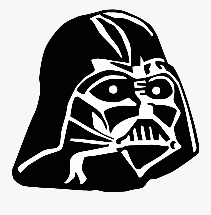 Anakin Skywalker Stormtrooper Star Wars Autocad Dxf - Stencil Darth Vader, Transparent Clipart