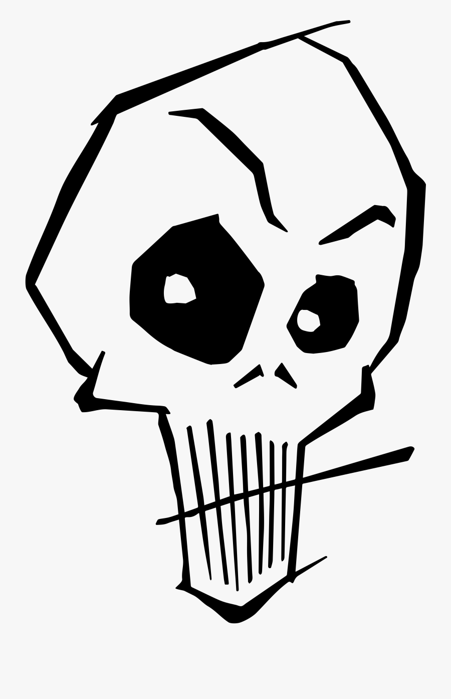 Transparent Darth Vader Face Png - Stylized Skull, Transparent Clipart