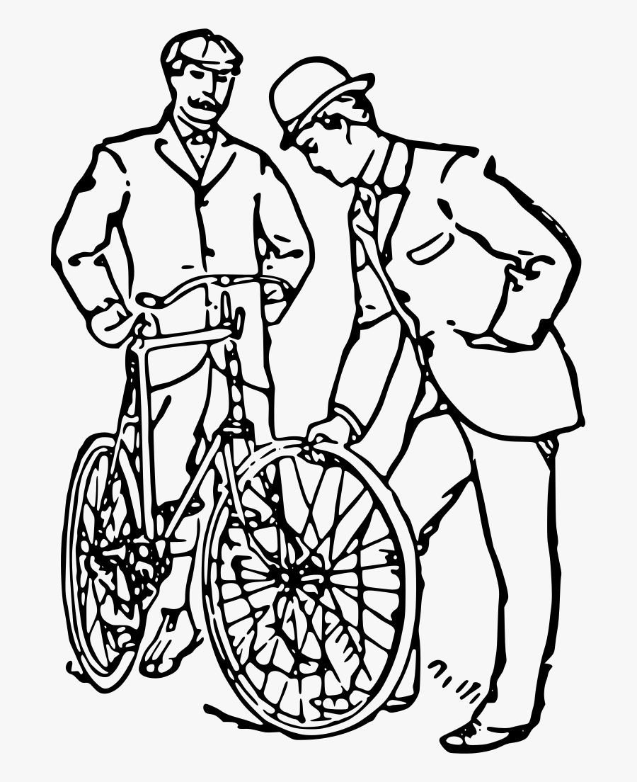Old Fashioned Bicycles Clipart , Png Download - Vintge Man Bicycle Vector, Transparent Clipart