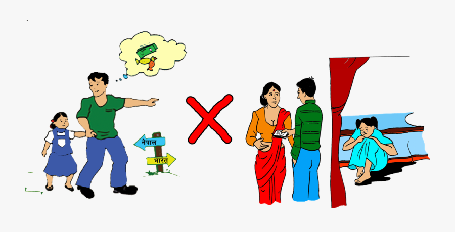 Child Trafficking Cartoon, Transparent Clipart