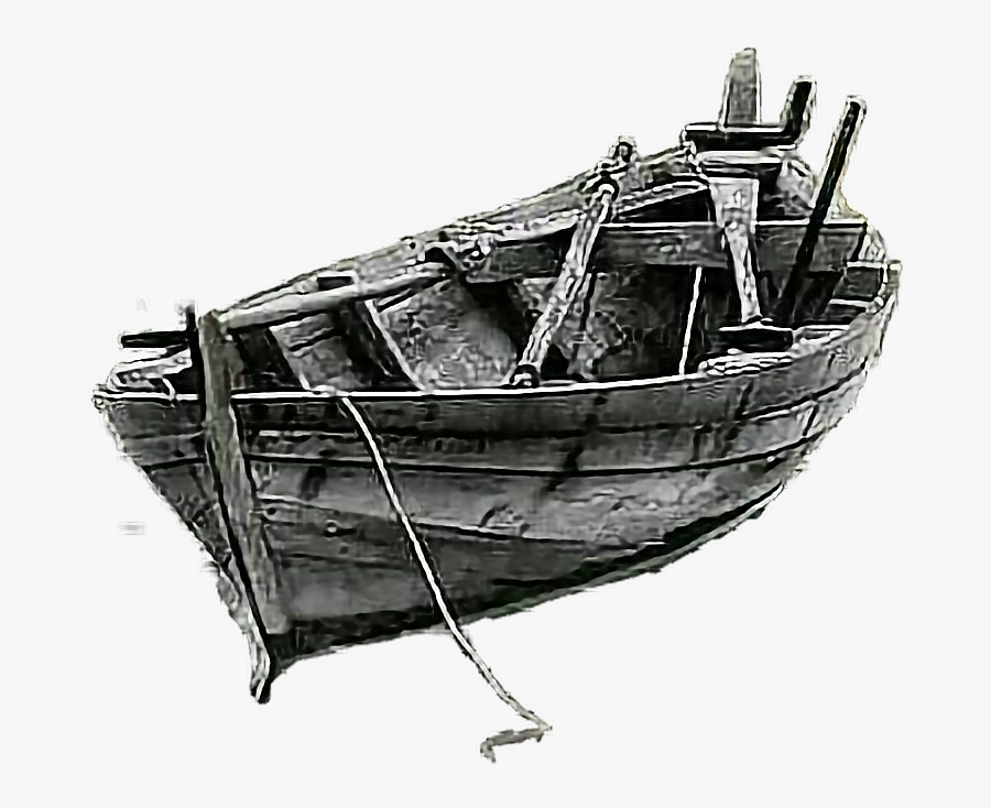 Ftestickers Sailing Wooden Boat Sea Drawing Free Transparent Clipart Clipartkey