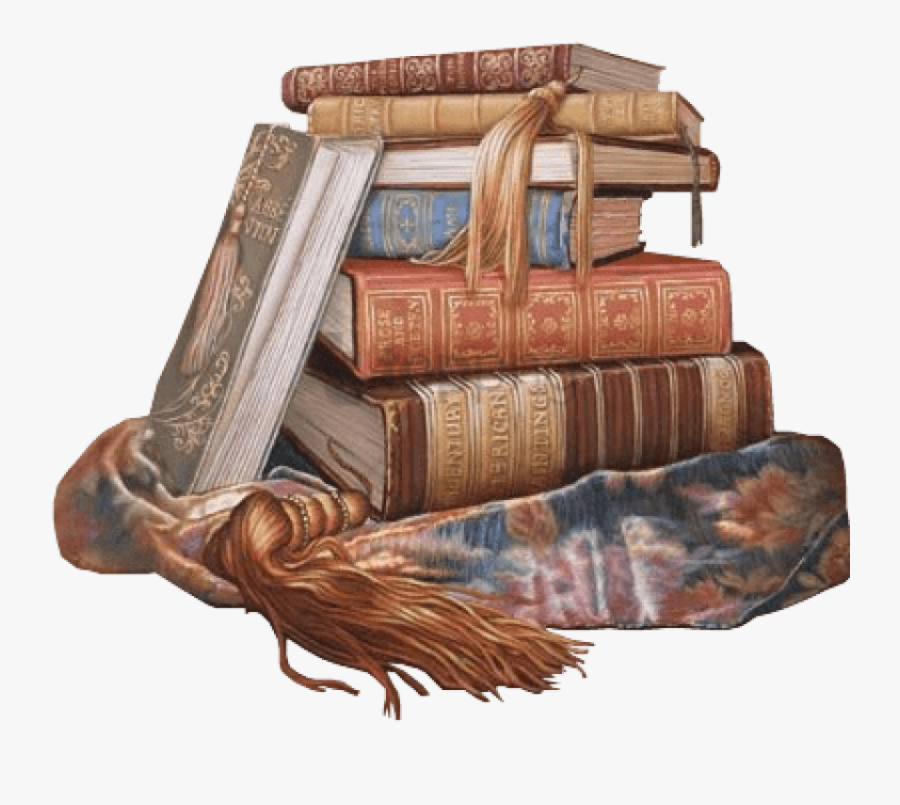 Old Boat Png - Stack Of Old Books Clipart, Transparent Clipart