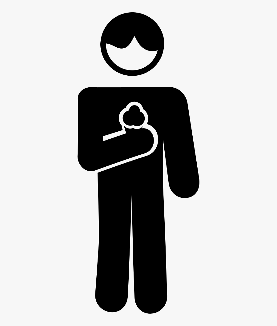 Boy With Ice-cream Cone In - Sign, Transparent Clipart