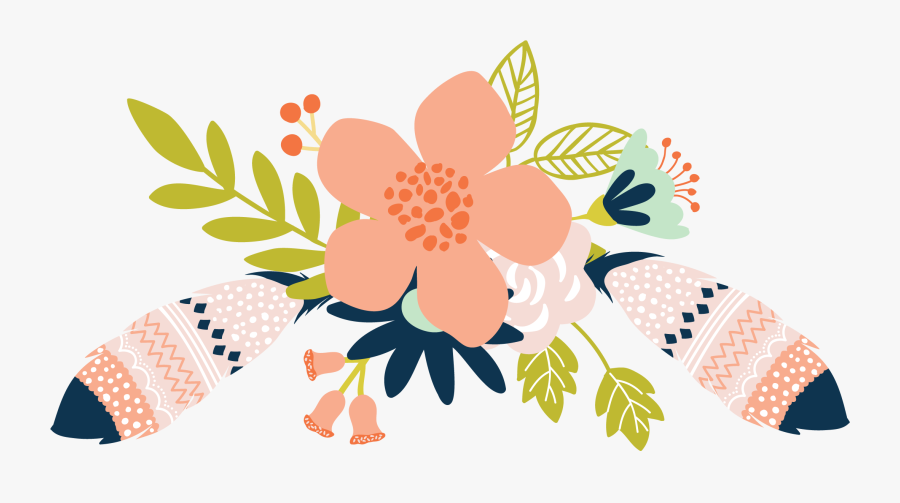Nametag Floral Border Design, Transparent Clipart