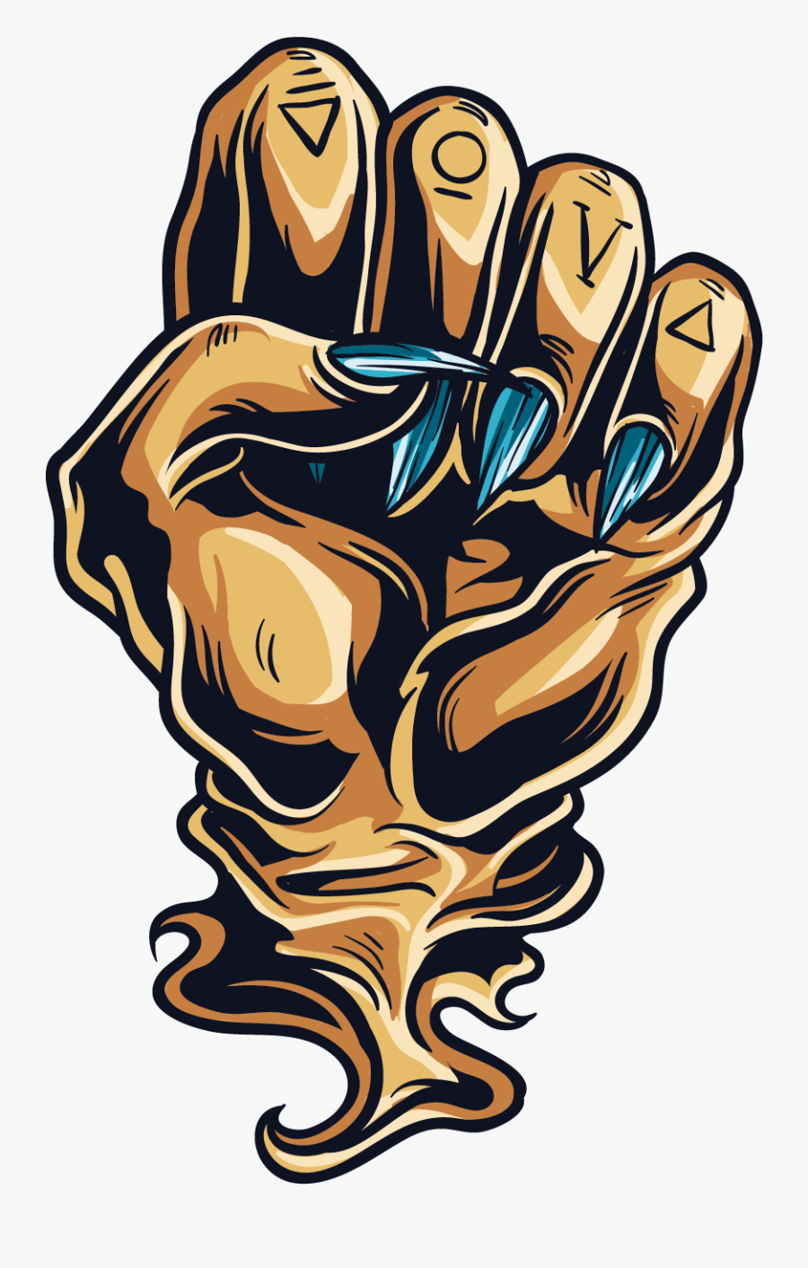 Devil Gesture Hand Download Hd Png Clipart - Devil Hand Png, Transparent Clipart