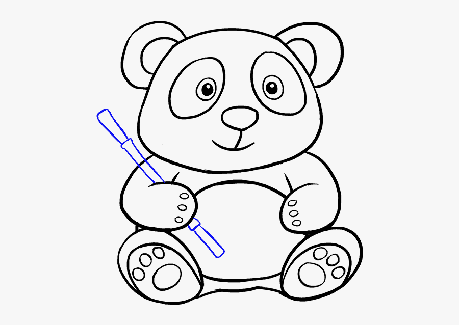 How To Draw Cartoon Panda - Drawing Cartoon Panda, Transparent Clipart