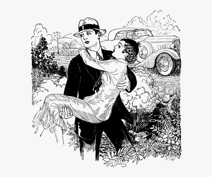 Art Twenties 1920s - 1920s Couple Art, Transparent Clipart