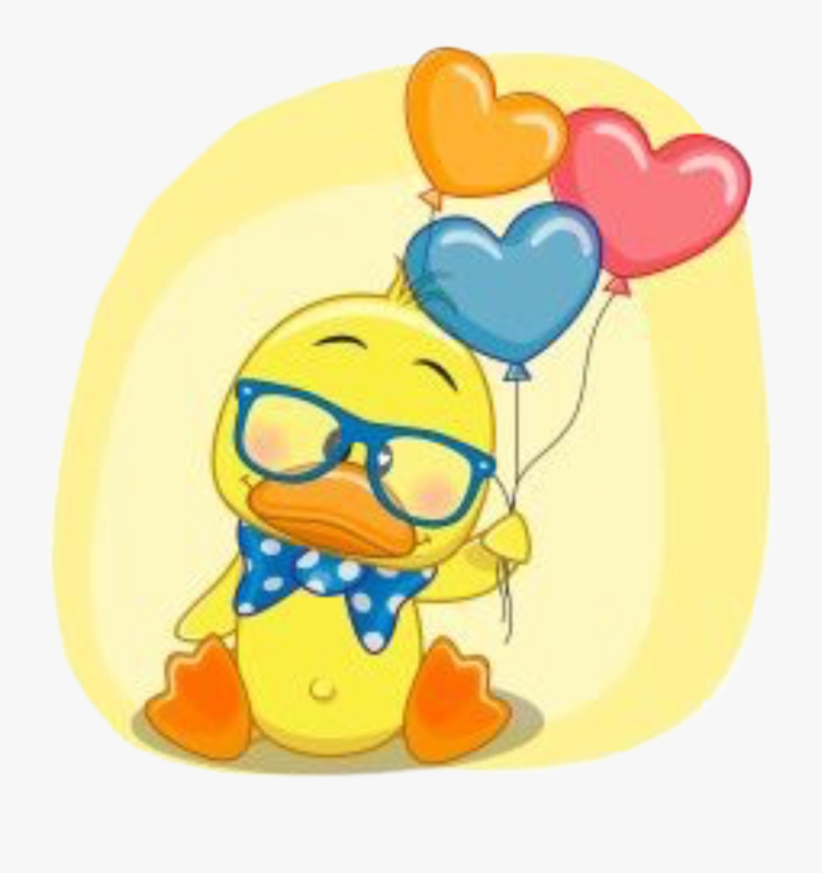 Transparent Yellow Balloons Png - Baby Animated Duck, Transparent Clipart