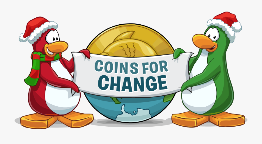 Club Penguin Coins For Change Penguins, Transparent Clipart