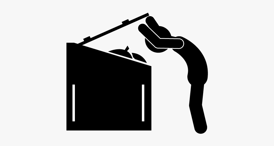 Garbage Clipart Leftovers - Silhouette, Transparent Clipart