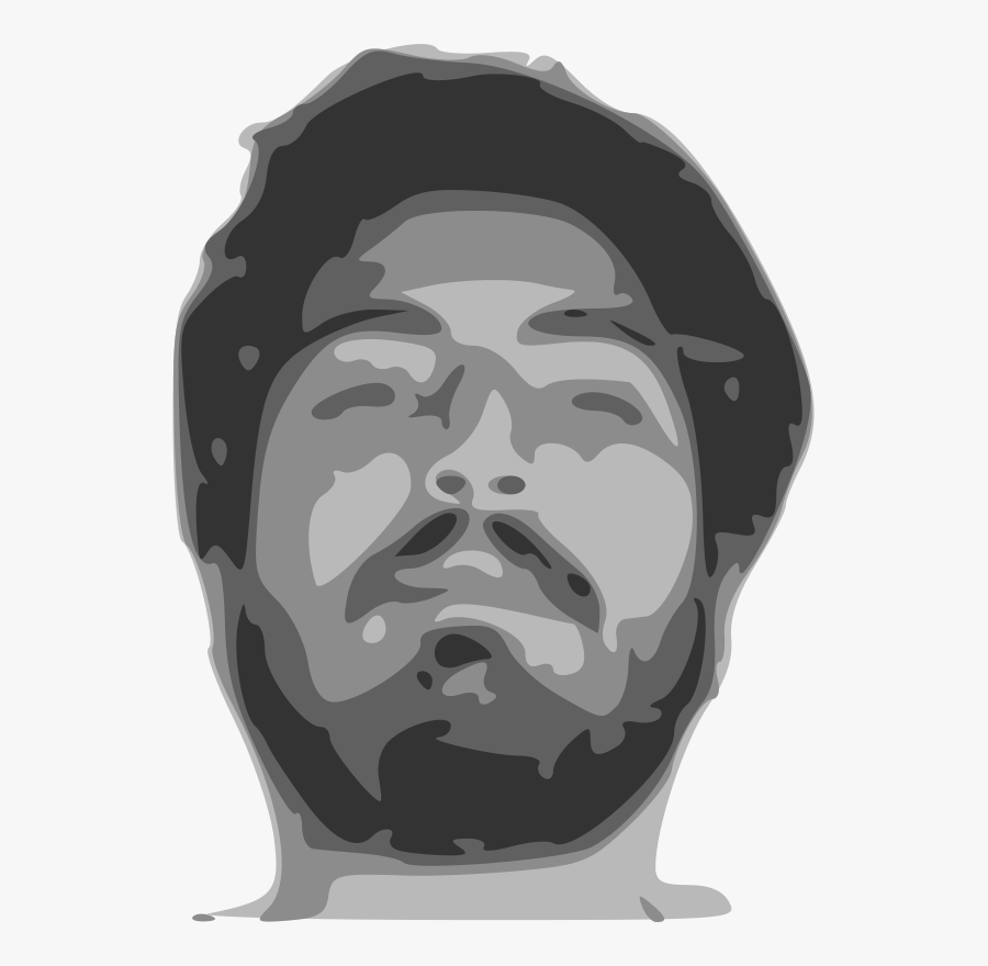Blurry Man Face, Transparent Clipart