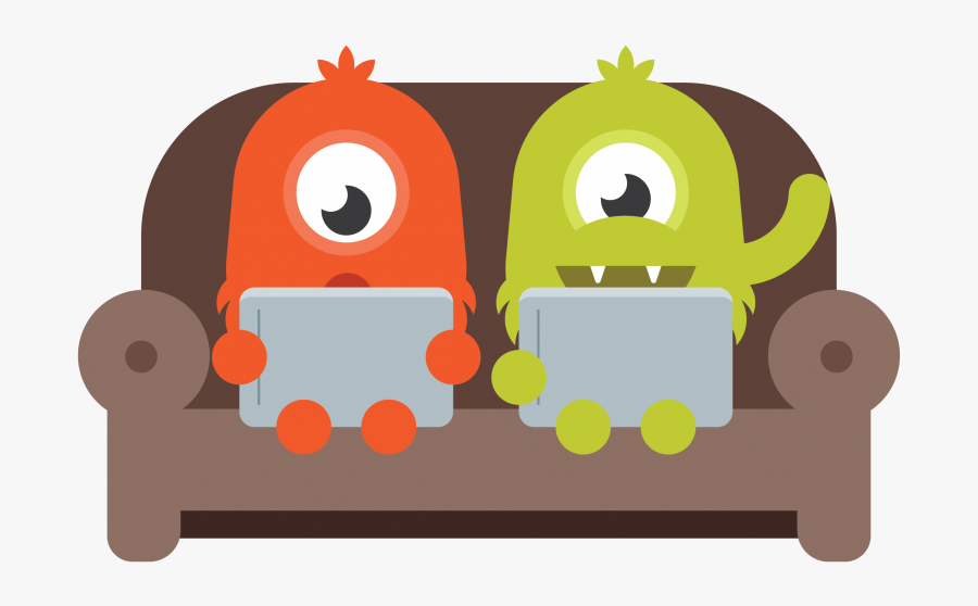 Media Couch Play - Cartoon, Transparent Clipart