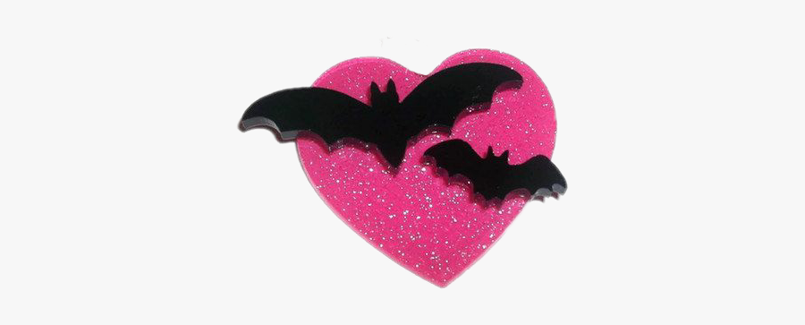 #pink #bats #cute #creepy #spooky - Bat, Transparent Clipart