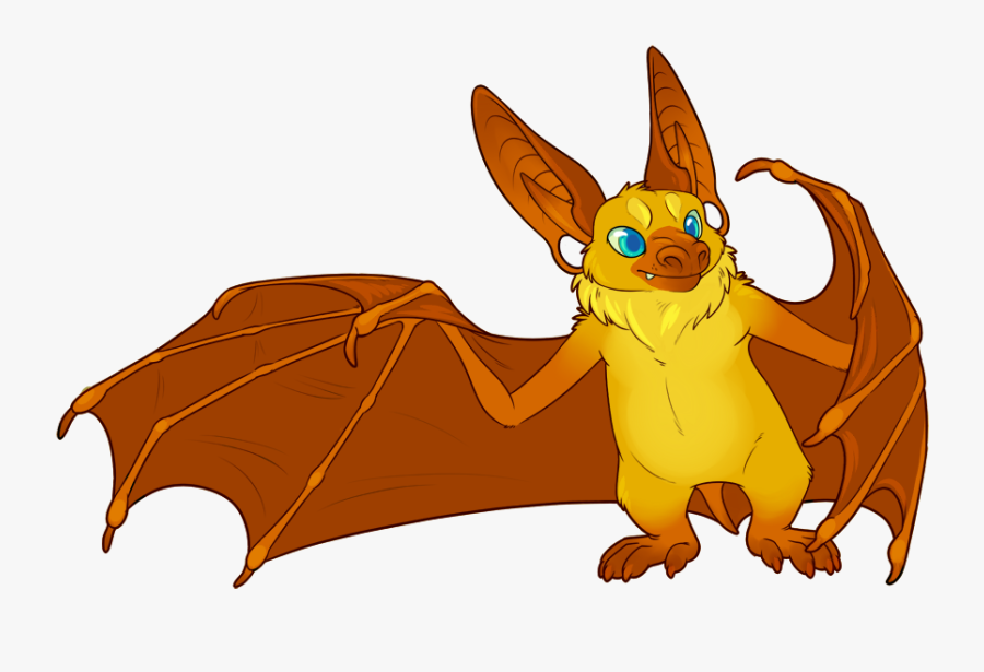 Drawn Bat Pallid Bat - Cute Pallid Bat, Transparent Clipart