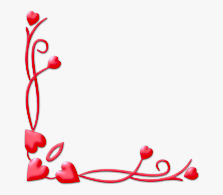 Download Love Borders And Frames Png - Heart Corner Border Png ...