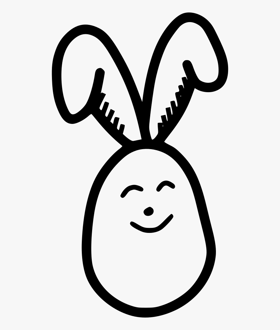 Egg Bunny Rabbit Ears Paschal Decorated, Transparent Clipart