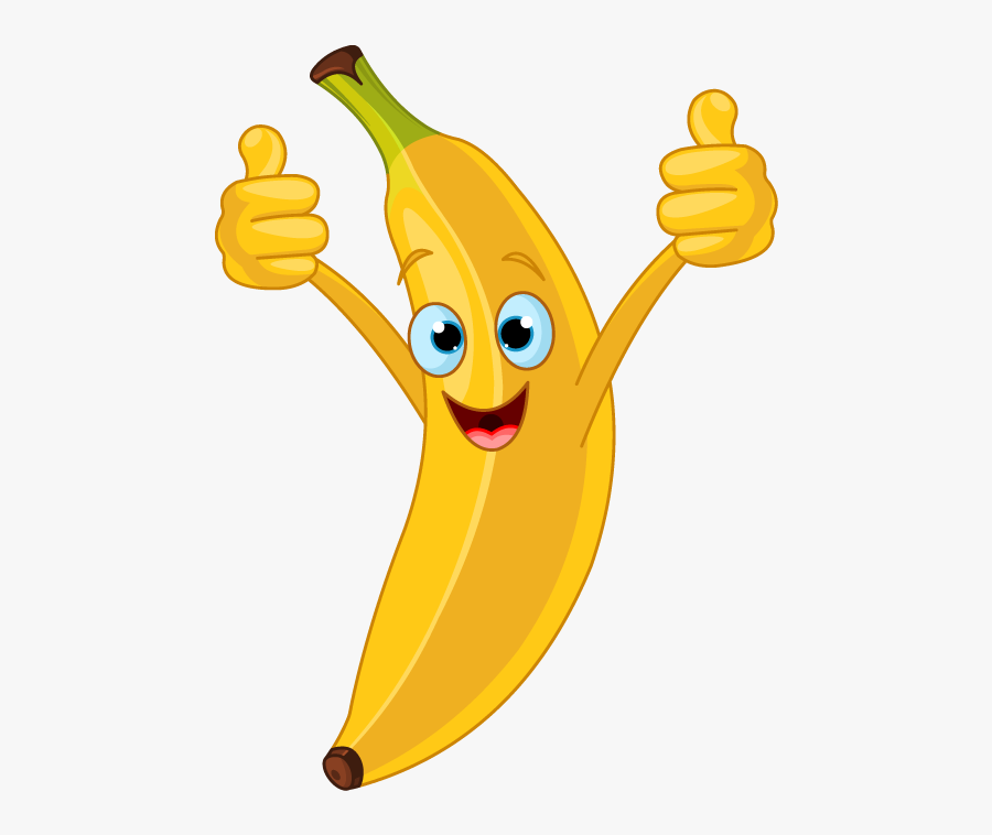 Bananas Transparent Happy - Happy Banana, Transparent Clipart