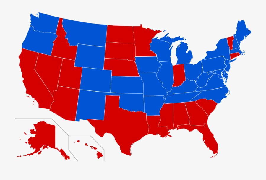 File Governor Map Svg Wikipedia Fileunited Mapsvg - States By Governor Party, Transparent Clipart